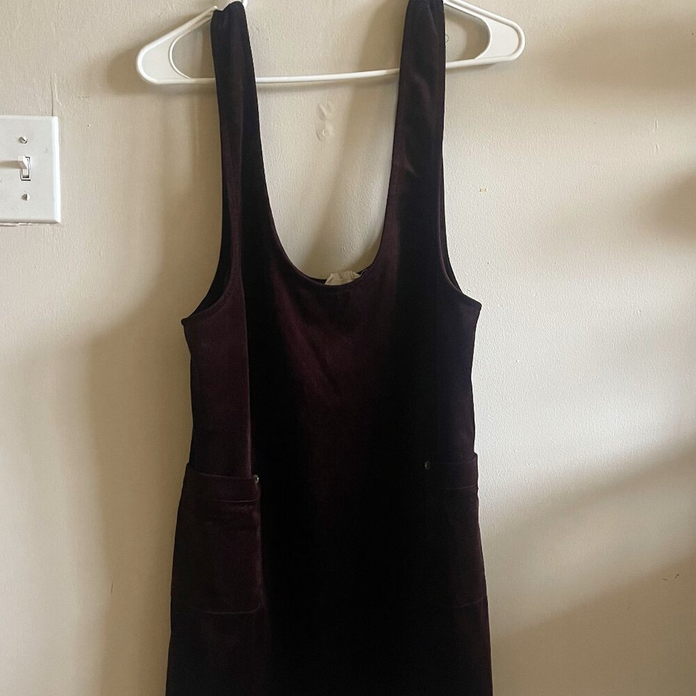 SAGE The Label Overall Dress Maroon Size Medium
